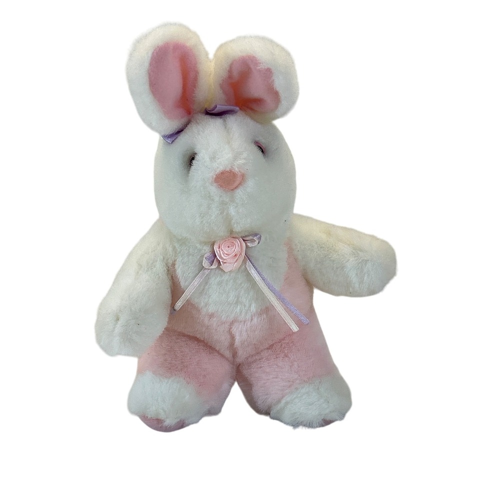 Bunny Rabbit 9" Plush Stuffed Animal Toy Easter Spring Pink